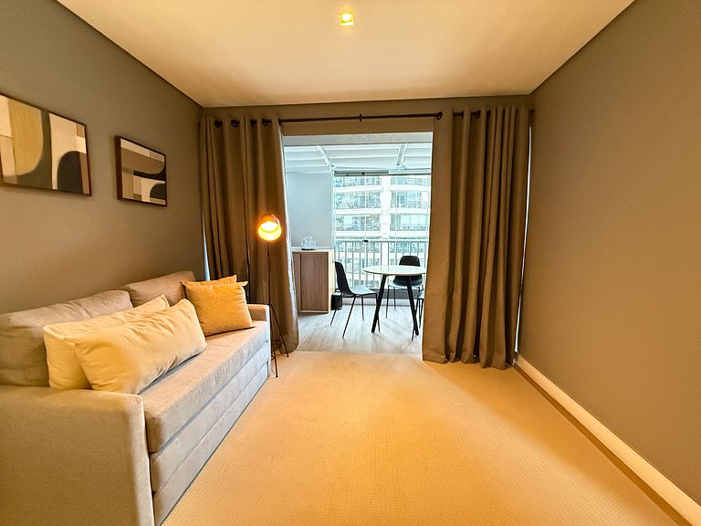 Studio in Moema with Sofa Bed | Up to 4 Guests – Apt 408