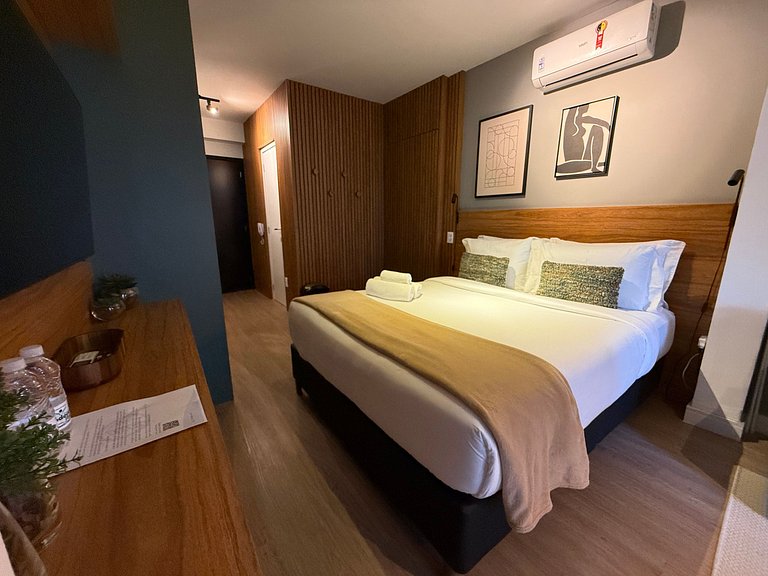 Studio in Moema with Sofa Bed | Up to 4 Guests – Apt 408