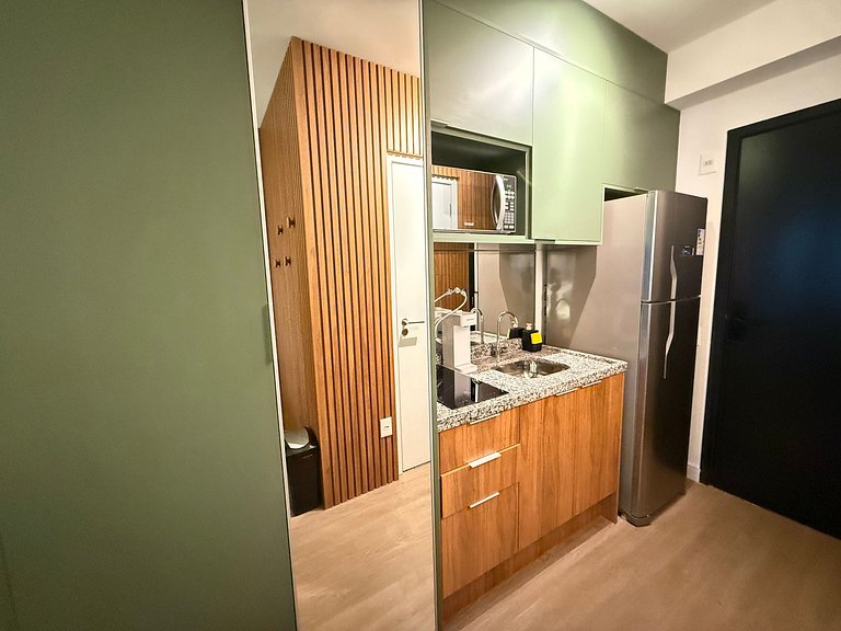 Studio em Moema com Sofá-cama | Até 4 Pessoas – Apto 408