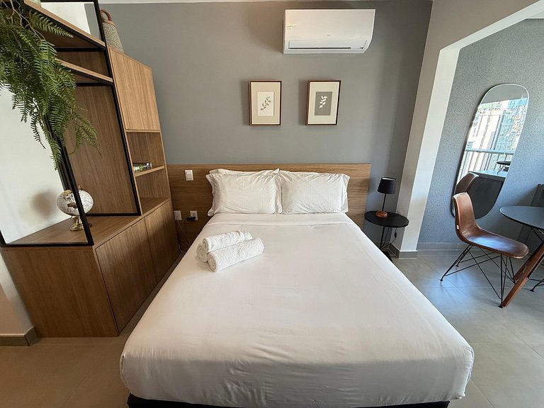 Modernidade e conforto p/ dois – Apto 1215