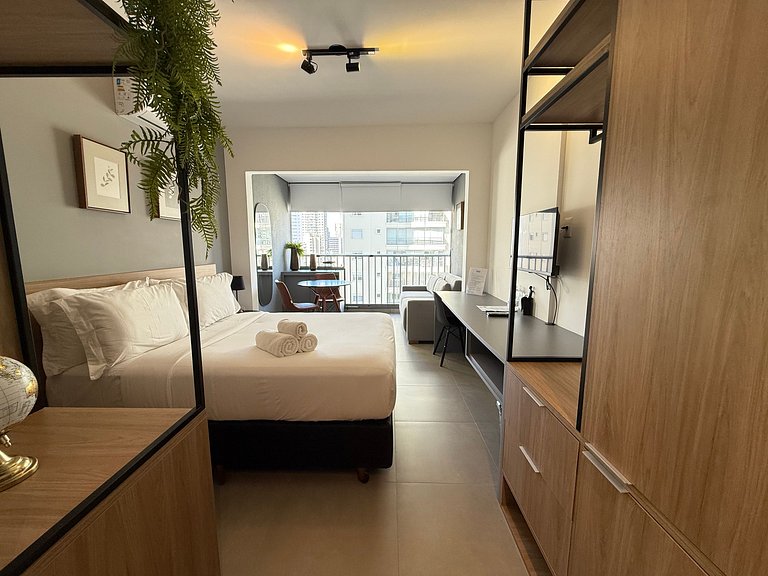 Modernidade e conforto p/ dois – Apto 1215