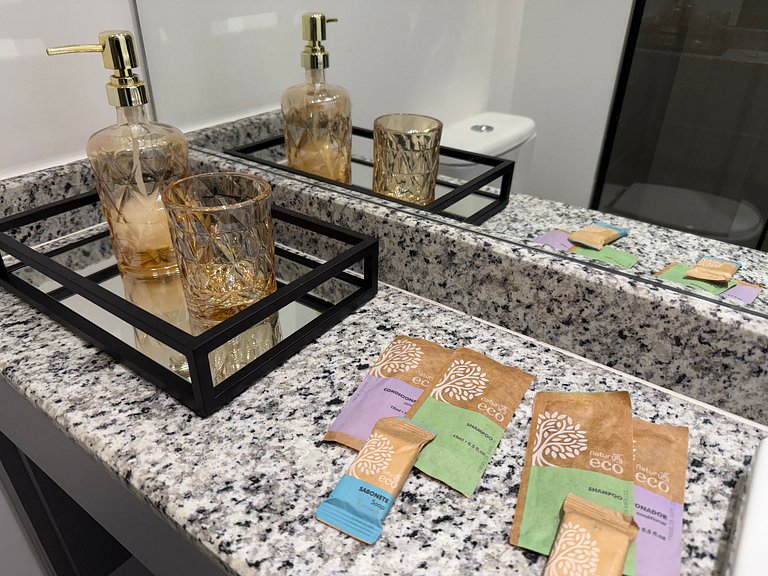 Studio com Wi-fi, academia em Moema – Apto 1212