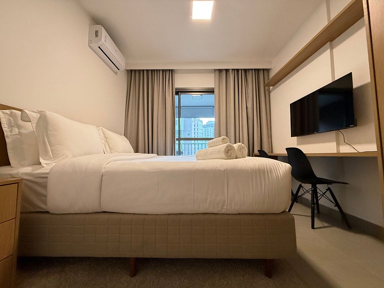 Estudio ideal para parejas en Moema – Apto. 1007