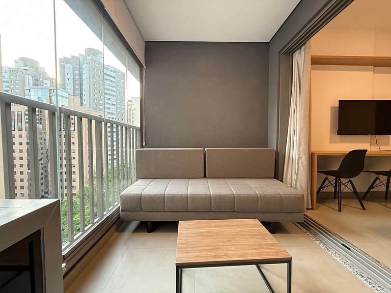 Estudio ideal para parejas en Moema – Apto. 1007