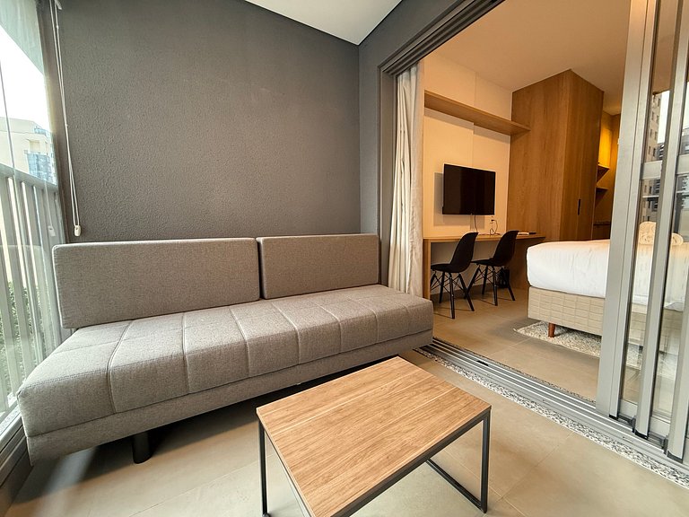 Studio ideal para casal em Moema – Apto 1007