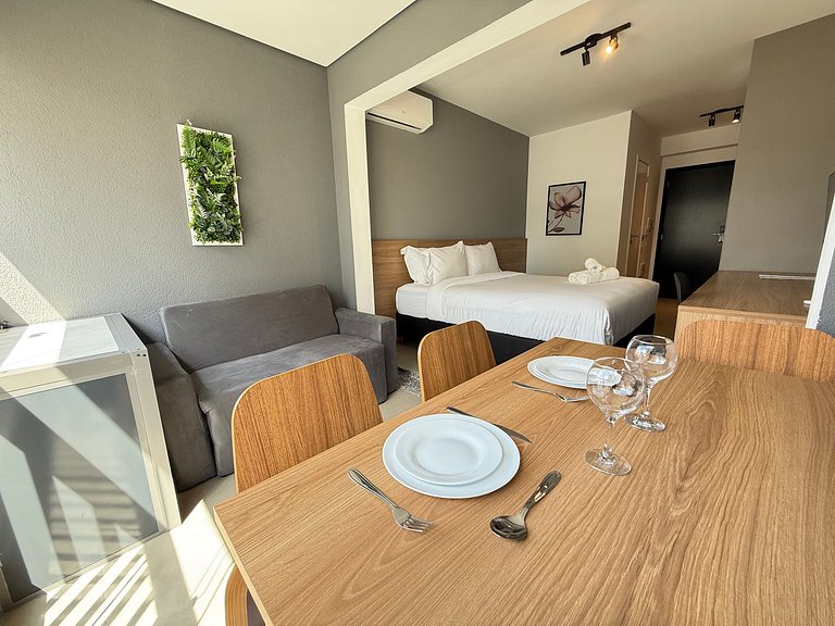 Apto compacto e acolhedor p/ dois – Apto 1406