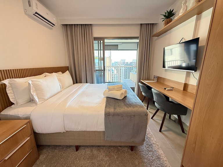 Studio ideal para grupo em Moema – Apto 2307