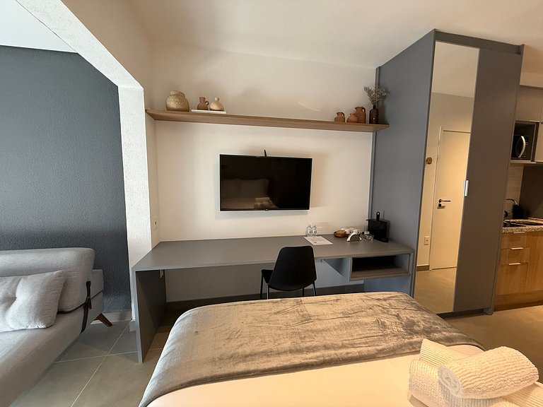 Studio ideal para 4 pessoas em Moema – Apto 2404