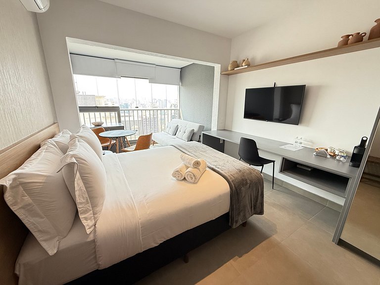 Ideal studio for 4 in Moema – Apt. 2404