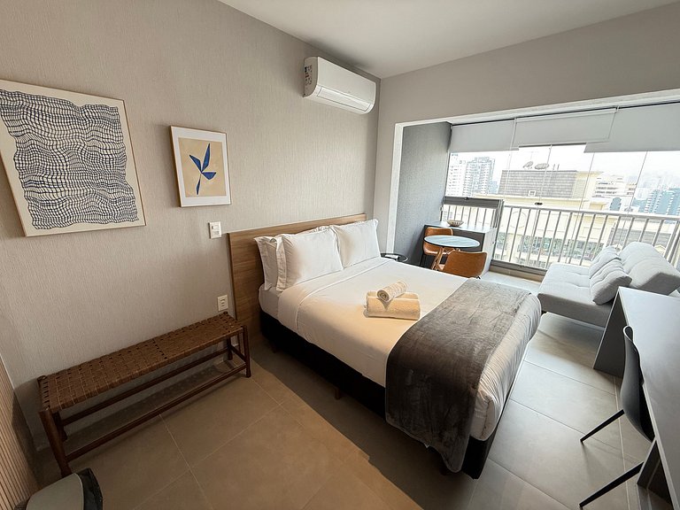 Ideal studio for 4 in Moema – Apt. 2404