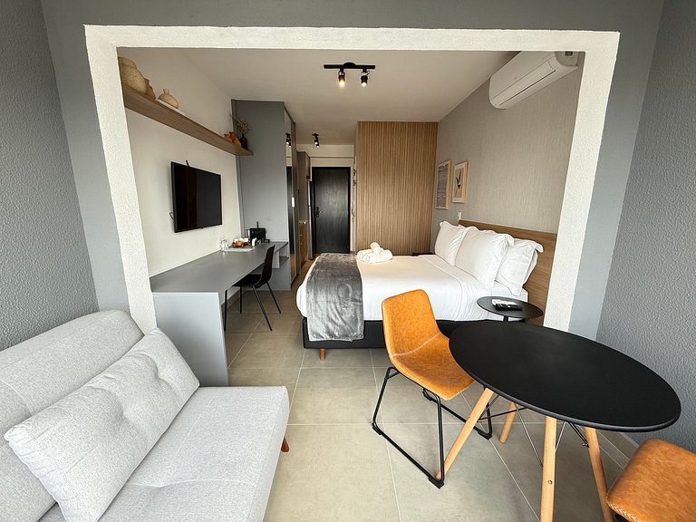 Studio ideal para 4 pessoas em Moema – Apto 2404