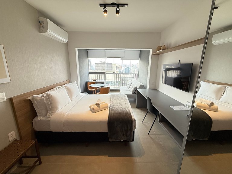 Ideal studio for 4 in Moema – Apt. 2404