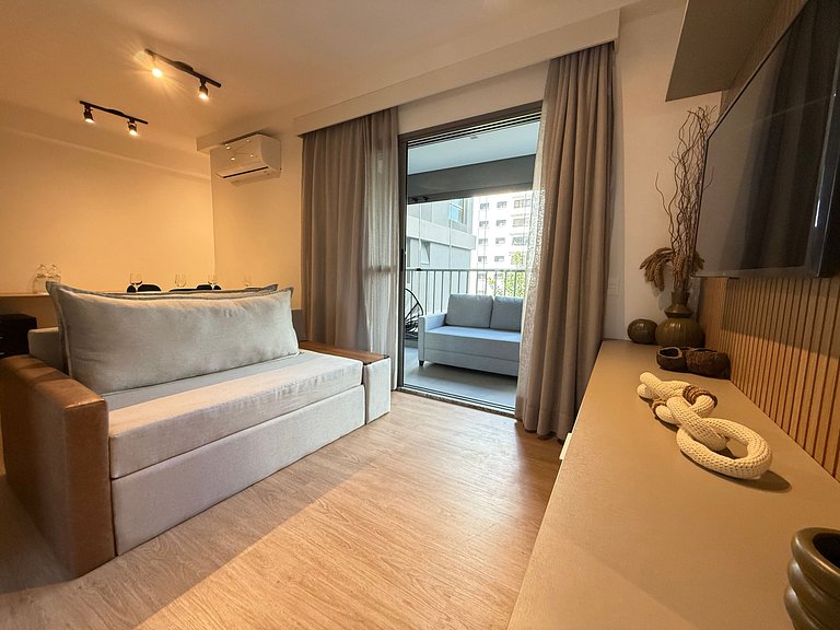 Apto premium e elegante p/ Grupo de 6 – Apto 803