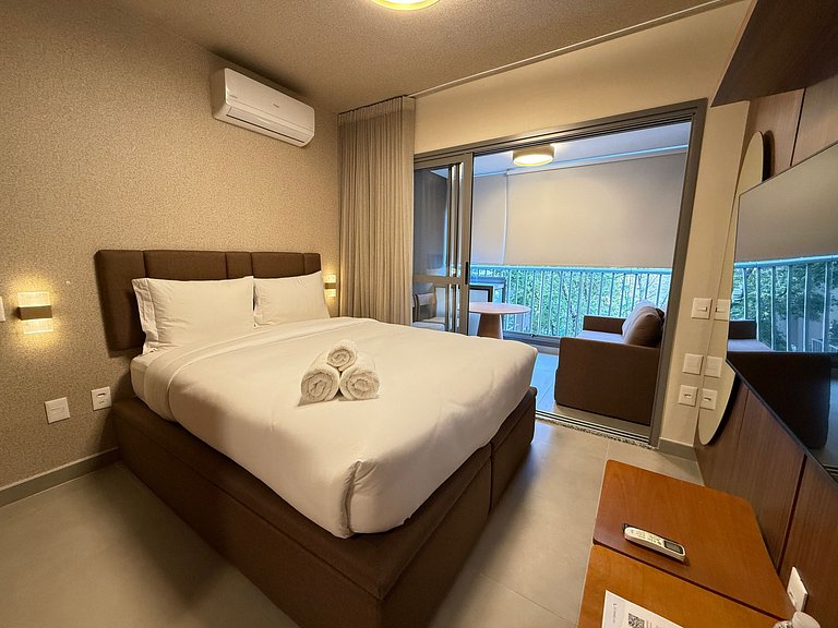 Studio bem distribuído e confortável – Apto 515