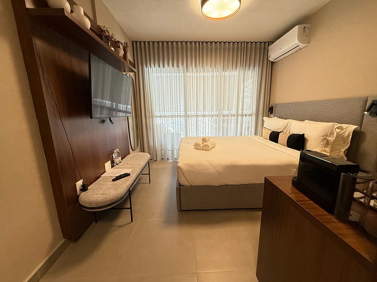 Studio com sofá-cama para até 4 pessoas –Apto 1313