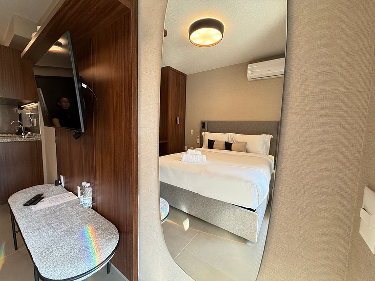 Studio com sofá-cama para até 4 pessoas –Apto 1313