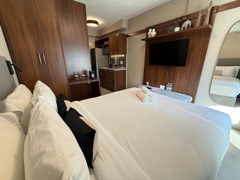 Studio com sofá-cama para até 4 pessoas –Apto 1313