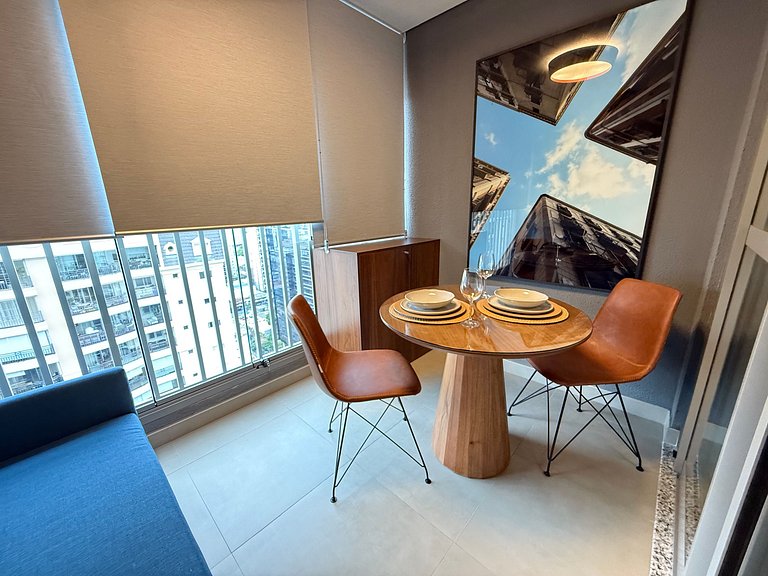 Studio com sofá-cama para até 4 pessoas – Apto 408