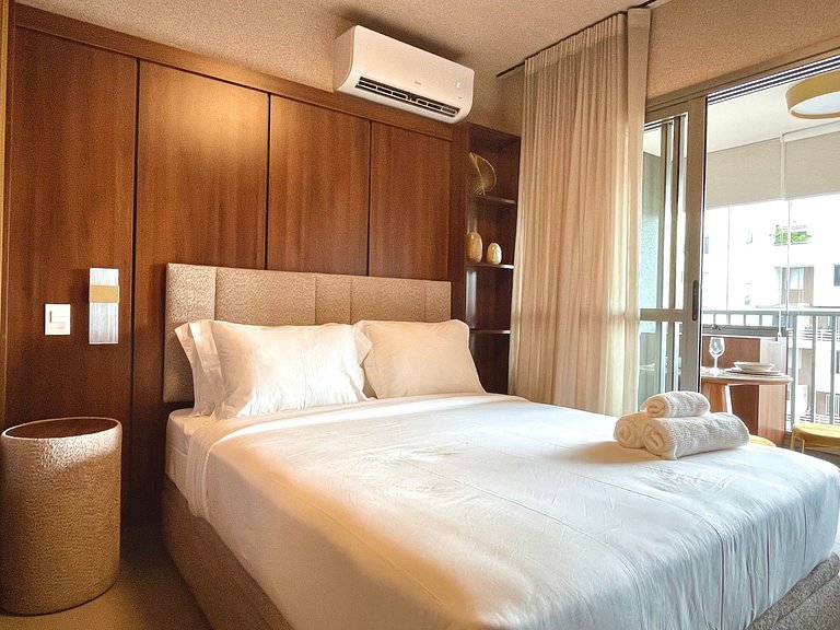 Studio com sofá-cama p/ até 4 pessoas – Apto 2211