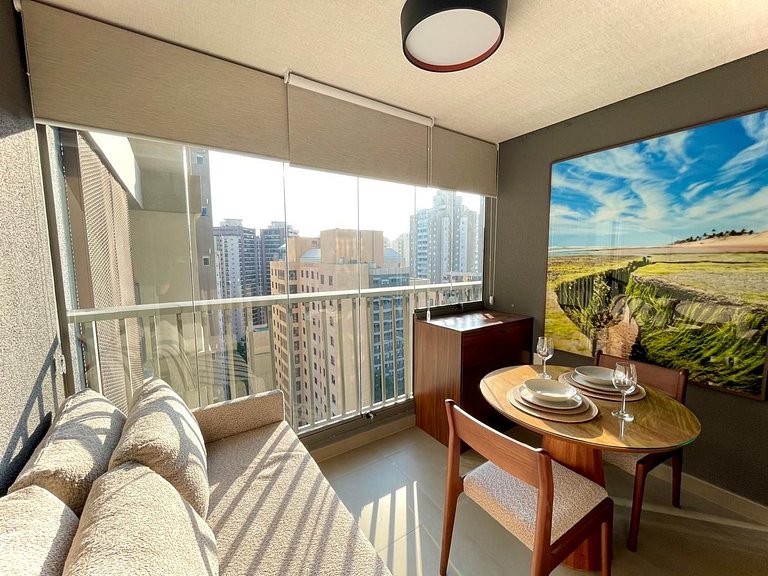 Studio com sofá-cama p/ até 4 pessoas – Apto 1805