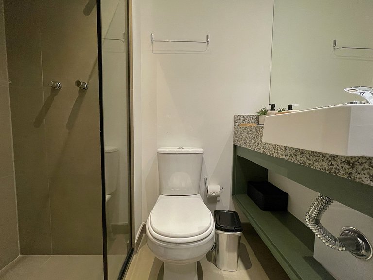 Studio in Moema with Sofa Bed | Up to 4 Guests – Apt 408