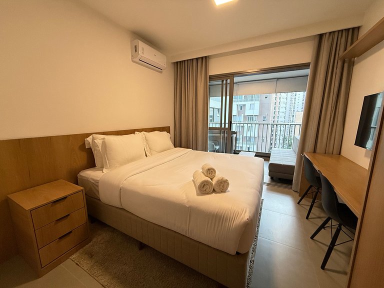 Studio ideal para casal em Moema – Apto 1007
