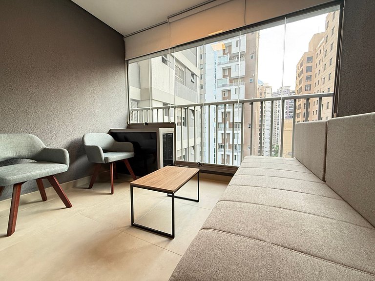 Studio ideal para casal em Moema – Apto 1007