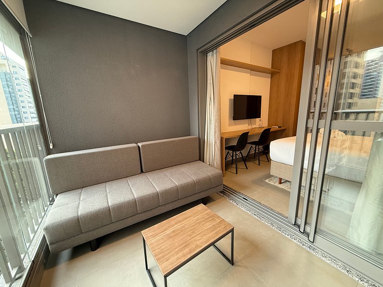 Estudio ideal para parejas en Moema – Apto. 1007