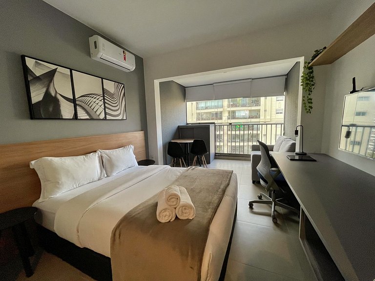 Studio completo em Moema – Apto 1804